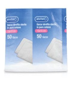 Alvita Garza Idrofila 10X10cm 100 Pezzi