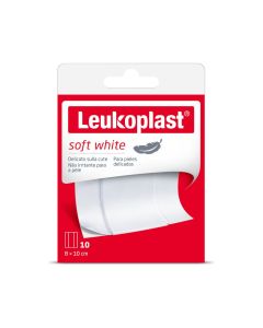 Leukoplast Soft White 1mx8cm 10 Pezzi
