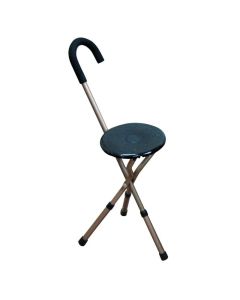 Bastone a sgabello pieghevole regolabile in altezza