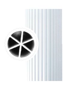 Tubo corrimano rigato cm 56