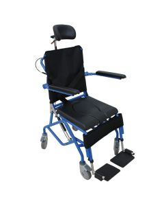 Sedia basculante da doccia e da comodo in alluminio