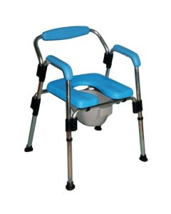 Sedia da doccia e da comodo senza ruote