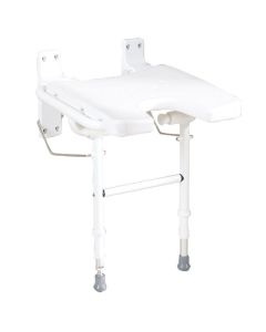 Sedile a muro per doccia con gambe