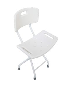 Sedile pieghevole da doccia con schienale