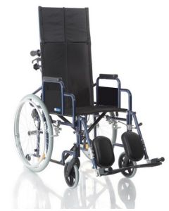 Carrozzina ad autospinta con schienale prolungato