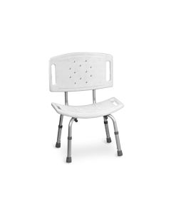 Sgabello da doccia in alluminio con schienale FS798L