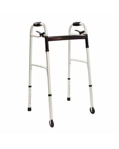 Deambulatore per disabili e anziani con 2 ruote fisse