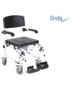 Sedia comoda pieghevole per WC e per doccia – Serie Onda