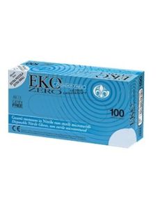 Eco Zero Guanto Nitrile Superficie Microruvida No Talco Medium 100 Pezzi