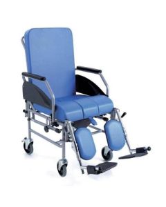 Sedia comoda in acciaio verniciato e schienale reclinabile RC325 Moretti