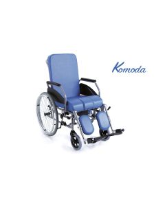 Sedia comoda in acciaio verniciato e schienale reclinabile RC325 Moretti