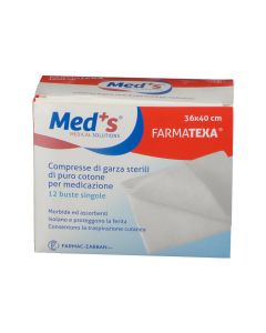 Meds Farmatexa Garza Compressa Sterile 12/8 36x40cm 12 Pezzi
