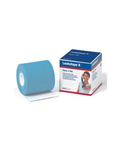 Leukotape K Taping Benda Adesiva Fisioterapeutici Rotolo Azzurro 5cmx5m