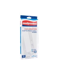 Medicazione Medipresteril Post Operatoria Ipermeabile Sterile 10x25 cm 3 Pezzi