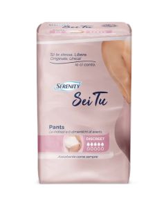 Serenity Advance Pants Sei Tu Discreet Taglia Media 12 Pezzi