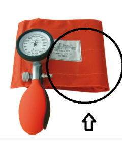 Cosciale a 1 tubo con chiusura a velcro, completo di camera d’aria Latex Free - 86 x 14,5 cm - Nero