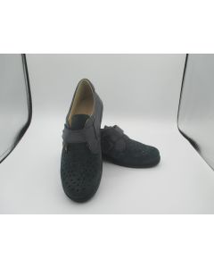 Scarpa Predisposta in Nabuk + Cervo Colore Nero Donna