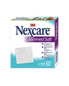 Nexcare Sterimed Soft Garza Compressa Tessuto Non Tessuto Sterile Multilingual 10x10m 100 Pezzi