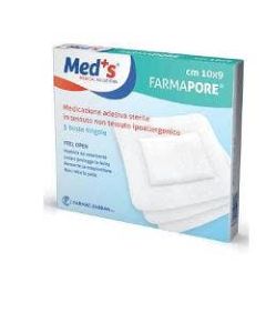 Meds Fermapore Medicazione Adesiva Sterile 10x9cm 5 Pezzi