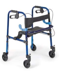 Deambulatore pieghevole con due leve