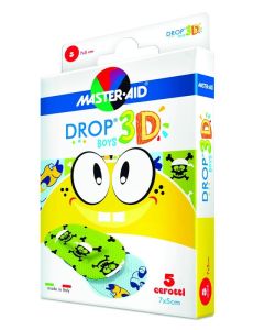 Master Aid Drop3D Boys Cerotti 5 Pezzi 7x5cm