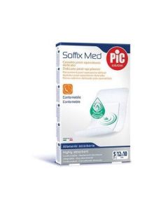Pic Soffix Med Cerotti Antibatterici 10x12cm 5 Pezzi