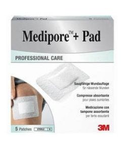 Medipore + Pad 5x7.2cm 5 Pezzi