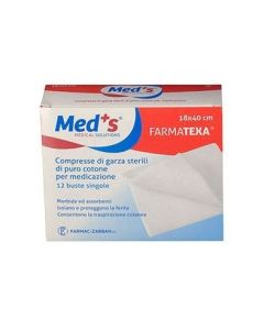 Meds Farmatexa Garza Compressa 12/8 18x40cm 12 Pezzi