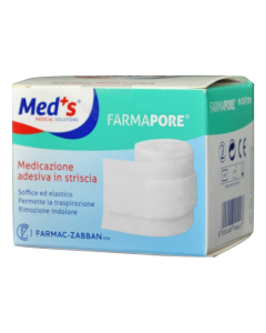 Meds Pore Medicazione Autoadesiva Tessuto Non Tessuto m1x10cm