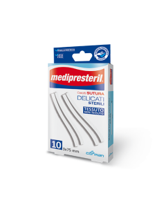 Medipresteril Cerotti Sutura Delicati 3x75mm 10 Pezzi