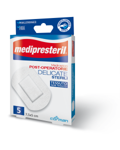 Medipresteril Medicazione Post Operatoria Delicata 7.5x5cm 5 Pezzi