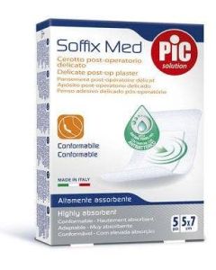 Pic Soffix Med Cerotto Sterile 5x7cm 5 Pezzi