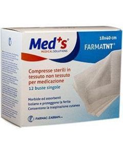 Meds Garza Compressa Tessuto Non Tessuto 18x40cm 12 Pezzi