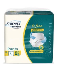 Serenity Soft Dry Sensitive Pants Extra Taglia L 14 Pezzi