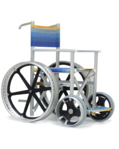 Carrozzina mare SOLEMARE con 4 ruote - Sedia mare per anziani e disabili