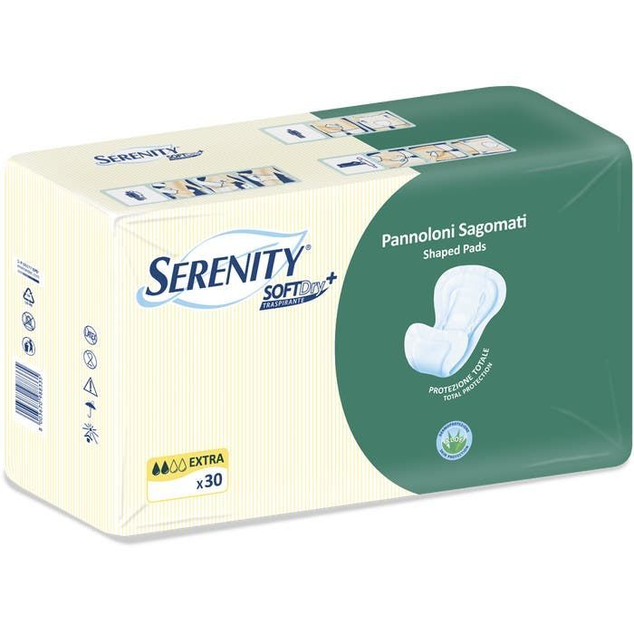 Serenity Soft Dry Pannolone Sagomato Extra 30 Pezzi, Pannoloni per adulti