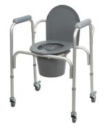 Comoda con ruote regolabile in altezza