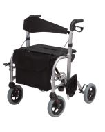 Deambulatore rollator in alluminio doppia funzione