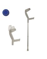 Stampelle con appoggio antibrachiale e canna in alluminio anodizzato