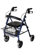 Deambulatore rollator in tubolare di alluminio verniciato