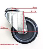 Ruota in gomma per DE2 e DE1