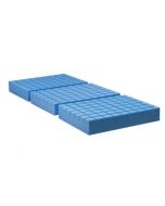 Materasso ventilato in poliuretano espanso a tre sezioni