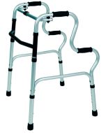 Deambulatore pieghevole con doppie impugnature