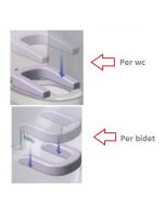 Rialzo per bidet e water antibatterico ed idrorepellente - Comfort Seat