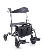 Rollator pieghevole in alluminio doppia funzione