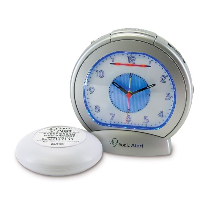 Sveglia analogica con dispositivo esterno a vibrazione | Sveglie e orologi  | Sanort.com Specialisti in ausili per disabili e anziani, articoli  ortopedici e sanitari. Semplicità nella scelta, sicurezza nell'acquisto,  assistenza pre e