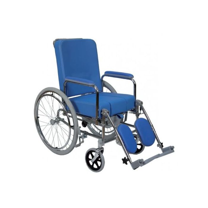 Sedia comoda per anziani con rotelle e schienale estraibile