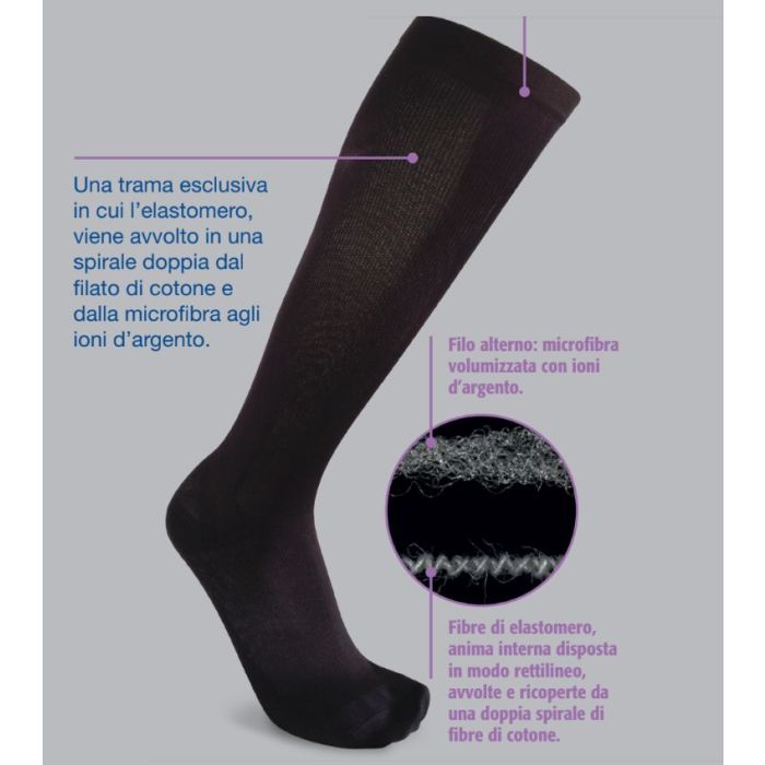 Calzini Lunghi Uomo FALKE Tiago - Cotone Filo Di Scozia Elegante E Confortevole - Foto 3