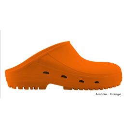 Zoccoli Sanitari REPOSA Max – Leggeri E Morbidi, Colore Arancione, Taglia 46 EU, Unisex, Ideali Per Professionisti Sanitari