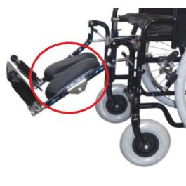 Pedana Elevabile Manuale Destra Per Carrozzina Elettrica Escape CM900 - Misura Seduta 46 Cm
